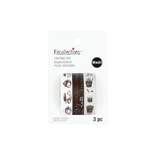 3-Piece Café Washi Tape Set by Recollections™